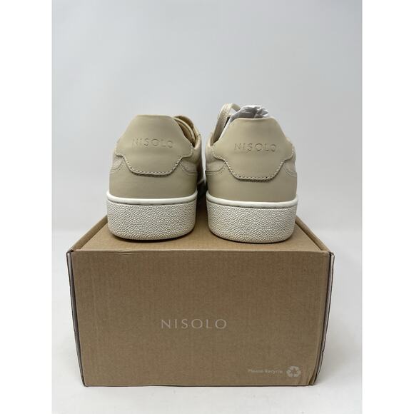 NISOLO Bria Go-To Court Sneaker Women's Size 9 Bone Leather Casual Preppy - Picture 4 of 10